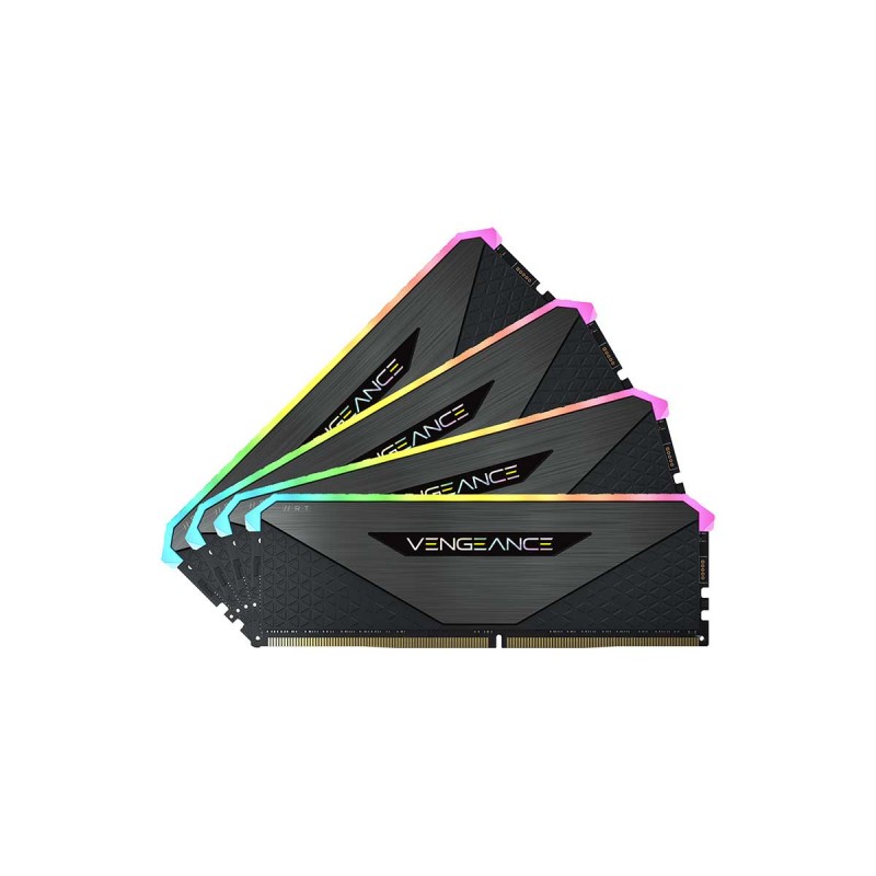 Corsair VENGEANCE RGB RT 64GB (4 x 16GB) DDR4 DRAM 3200MHz CL16