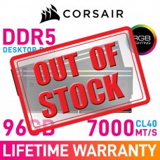 Corsair DOMINATOR TITANIUM RGB DDR5 96GB (2 x 48GB) DDR5 DRAM 7000MHz CL40 1.40V CMP96GX5M2B7000C40 Memory Kit — Black