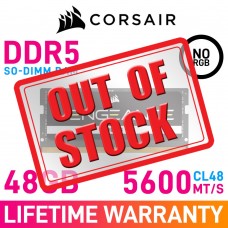 Corsair Vengeance 48GB (1 x 48GB) DDR5 DRAM 5600MHz CL48 1.10V CMSX48GX5M1A5600C48 SO-DIMM Memory Module