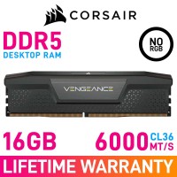 Corsair VENGEANCE DDR5 AMD EXPO 16GB (1 x 16GB) DDR5 DRAM 6000MHz CL36 1.35V CMK5X16G1E60Z36A2 Memory Module — Cool Grey