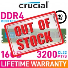 Crucial 16GB (1 x 16GB) DDR4 DRAM 3200MHz CL22 1.20V CT16G4DFRA32A Memory Module