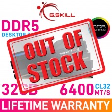 G.Skill TRIDENT Z5 RGB 32GB (2 x 16GB) DDR5 DRAM 6400MHz CL32 1.40V F5-6400J3239G16GX2-TZ5RK Memory Kit — Black