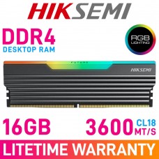 HikSemi FUTURE RGB 16GB (1 x 16GB) DDR4 DRAM 3600MHz CL18 1.35V HSC416U36C4 Memory Module HikSemi FUTURE RGB 16GB (1 x 16GB) DDR4 DRAM 3600MHz CL18 1.35V HSC416U36C4 Memory Module