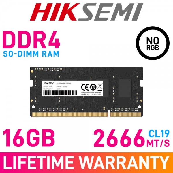HikSemi HIKER 16GB (1 x 16GB) DDR4 DRAM 2666MHz CL19 1.20V