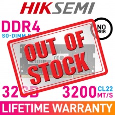 HikSemi HIKER 32GB (1 x 32GB) DDR4 DRAM 3200MHz CL22 1.20V HSC432S32Z1 SO-DIMM Memory Module