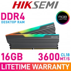 HikSemi FUTURE RGB 16GB (2 x 8GB) DDR4 DRAM 3600MHz CL18 1.35V HSC416U36C5 8GX2 Memory Kit HikSemi FUTURE RGB 16GB (2 x 8GB) DDR4 DRAM 3600MHz CL18 1.35V HSC416U36C5 8GX2 Memory Kit