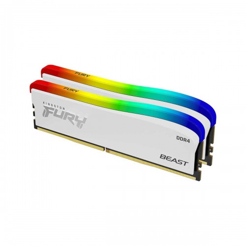 Kingston FURY Beast DDR4 RGB Special Edition 16GB (2 x 8GB) DDR4 DRAM 3200MHz CL16 1.35V KF432C16BWAK2/16 Memory Kit — White