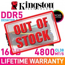 Kingston FURY BEAST DDR5 RGB 16GB (2 x 8GB) DDR5 DRAM 4800MHz CL38 1.10V KF548C38BBAK2-16 Memory Kit — Black Kingston FURY BEAST DDR5 RGB 16GB (2 x 8GB) DDR5 DRAM 4800MHz CL38 1.10V KF548C38BBAK2-16 Memory Kit — Black