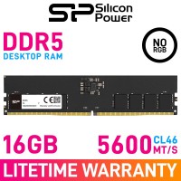Silicon Power SP DDR5 UDIMM 16GB (1 x 16GB) DDR5 DRAM 5600MHz CL46 1.10V SP016GBLVU560F02 Memory Module