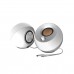 Creative Pebble Modern Speaker System, USB Powered, White, 2.0