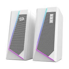 Redragon ANVIL RGB Gaming Speakers, USB Powered, 2.0 — White