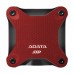 ADATA SD600Q External SSD, USB 3.0, Red — 240GB
