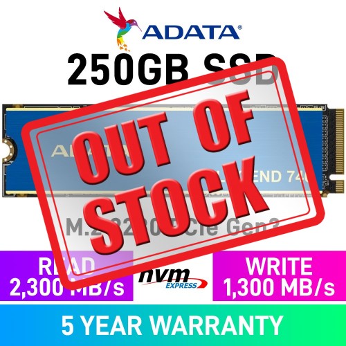 ADATA Legend 740 PCIe Gen3x4 M.2 2280 NVMe SSD — 250GB