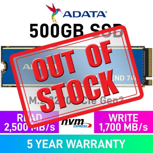 ADATA Legend 740 PCIe Gen3x4 M.2 2280 NVMe SSD — 500GB