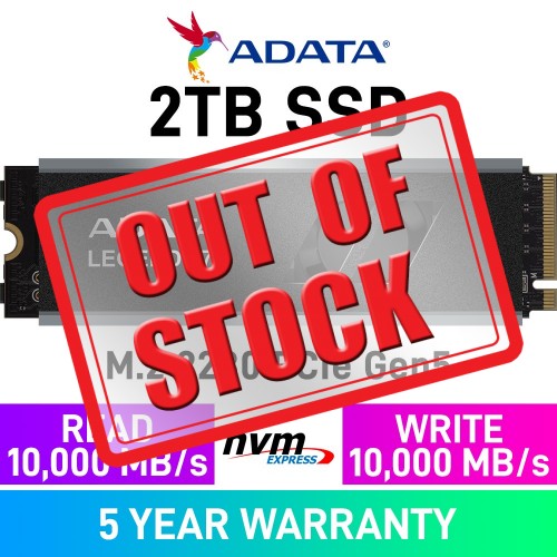 ADATA Legend 970 PCIe Gen5x4 M.2 2280 NVMe SSD with Heatsink — 2TB ADATA Legend 970 PCIe Gen5x4 M.2 2280 NVMe SSD with Heatsink — 2TB