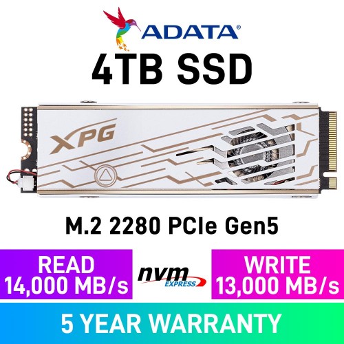 ADATA MARS 980 PRO PCIe Gen5x4 M.2 2280 NVMe SSD with Active Heatsink — 4TB ADATA MARS 980 PRO PCIe Gen5x4 M.2 2280 NVMe SSD with Active Heatsink — 4TB