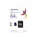 ADATA PREMIER microSDHC / SDXC UHS-I Class 10 Memory Card with SDXC Adapter — 64GB