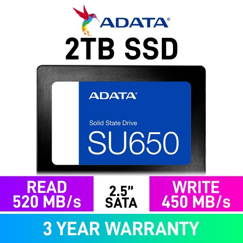 ADATA ULTIMATE SU650 2.5" SATA 6Gb/s SSD — 2TB