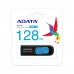 ADATA UV128 Flash Drive, Black and Blue, USB3.2, 128GB