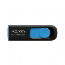 ADATA UV128 Flash Drive, Black and Blue, USB3.2, 512GB ADATA UV128 Flash Drive, Black and Blue, USB3.2, 512GB