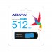 ADATA UV128 Flash Drive, Black and Blue, USB3.2, 512GB