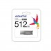 ADATA UV350 Flash Drive, Silver, USB3.2, 512GB ADATA UV350 Flash Drive, Silver, USB3.2, 512GB