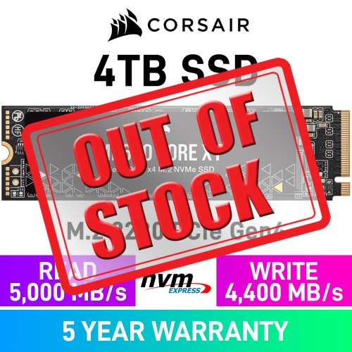 Corsair MP600 CORE XT PCIe Gen4x4 M.2 2280 NVMe SSD — 4TB