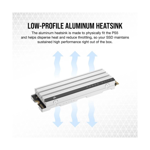 Corsair MP600 ELITE PCIe Gen4x4 M.2 2280 NVMe SSD with Heatsink
