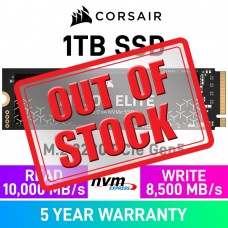 Corsair MP700 ELITE PCIe Gen5x4 M.2 2280 NVMe SSD — 1TB Corsair MP700 ELITE PCIe Gen5x4 M.2 2280 NVMe SSD — 1TB