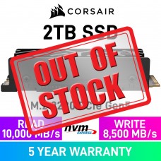 Corsair MP700 ELITE PCIe Gen5x4 M.2 2280 NVMe SSD with Heatsink — 2TB Corsair MP700 ELITE PCIe Gen5x4 M.2 2280 NVMe SSD with Heatsink — 2TB