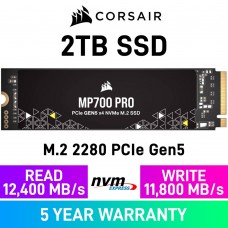 Corsair MP700 PRO PCIe Gen5x4 M.2 2280 NVMe SSD — 2TB