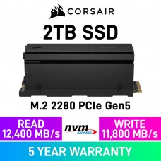Corsair MP700 PRO PCIe Gen5x4 M.2 2280 NVMe SSD with Heatsink — 2TB