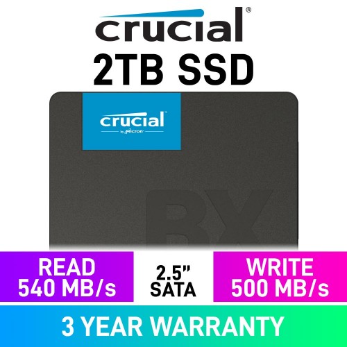 Crucial BX500 2.5" SATA 6Gb/s SSD — 2TB