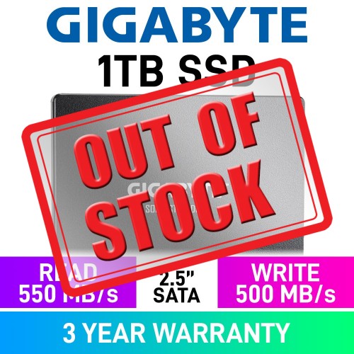 Gigabyte SSD 1TB 2.5" SATA 6Gb/s SSD — 1TB