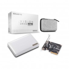 Gigabyte Vision Drive External SSD with Upgrade Kit, USB 3.2 Gen2x2 Type-C, 2.5", White — 1TB