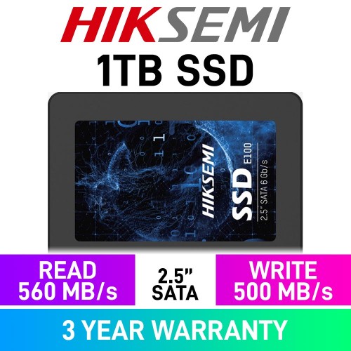HikSemi CITY E100 2.5" SATA 6Gb/s SSD — 1TB