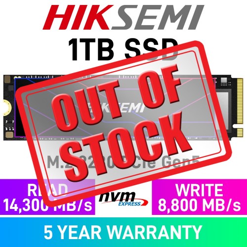 HikSemi FUTURE CORE PCIe Gen5x4 M.2 2280 NVMe SSD — 1TB HikSemi FUTURE CORE PCIe Gen5x4 M.2 2280 NVMe SSD — 1TB