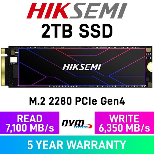 HikSemi FUTURE LITE PCIe Gen4x4 M.2 2280 NVMe SSD — 2TB