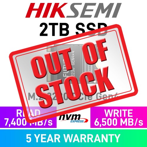 HikSemi FUTURES PCIe Gen4x4 M.2 2230 NVMe SSD — 2TB