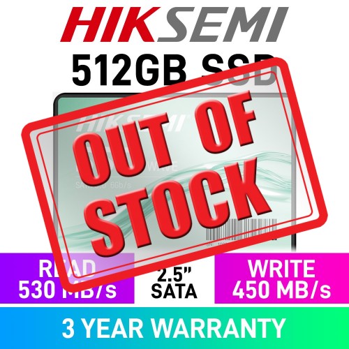 HikSemi WAVE(S) 2.5" SATA 6Gb/s SSD — 512GB HikSemi WAVE(S) 2.5" SATA 6Gb/s SSD — 512GB