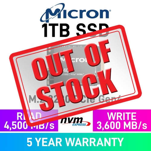 Micron 2400 PCIe Gen4x4 M.2 2230 NVMe SSD — 1TB — Best Deals at