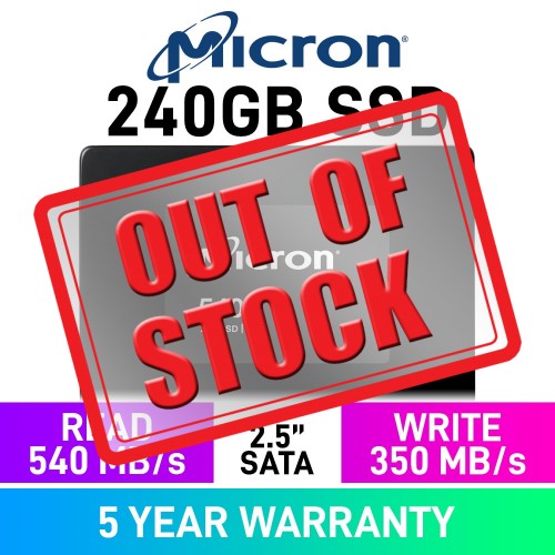 Micron 5400 PRO 2.5" SATA 6Gb/s SSD — 240GB