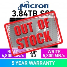 Micron 7500 PRO 2.5" U.3 PCIe Gen4x4 Enterprise SSD — 3.84TB