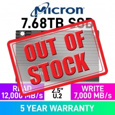 Micron 7600 PRO 2.5" U.2 PCIe Gen5x4 Enterprise SSD — 7.68TB