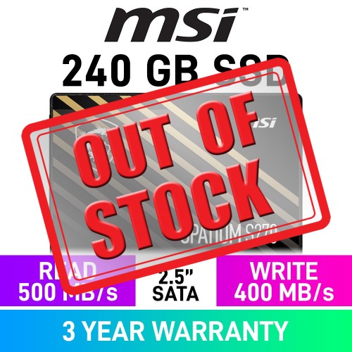 MSI SPATIUM S270 2.5" SATA 6Gb/s SSD — 240GB