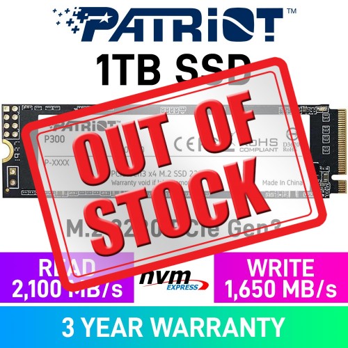 Patriot P300 PCIe Gen3x4 M.2 2280 NVMe SSD — 2TB