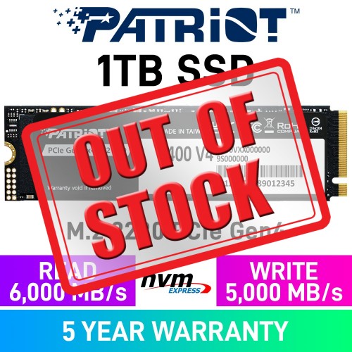 Patriot P400 V4 Gen4x4 M.2 2280 NVMe SSD — 1TB