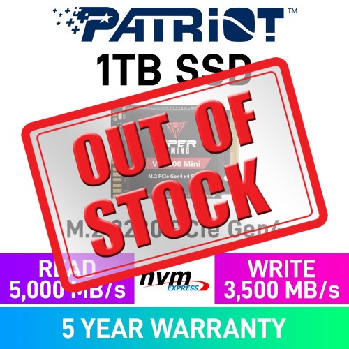 Patriot VIPER VP4000 MINI Gen4x4 M.2 2230 NVMe SSD — 1TB