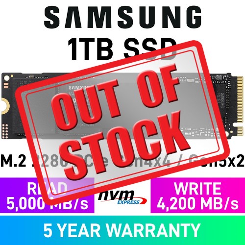 Samsung 990 Evo PCIe Gen4x4 / Gen5x2 M.2 2280 NVMe SSD — 1TB