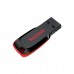 SanDisk Cruzer Blade Flash Drive, Black and Red, USB2.0, 16GB